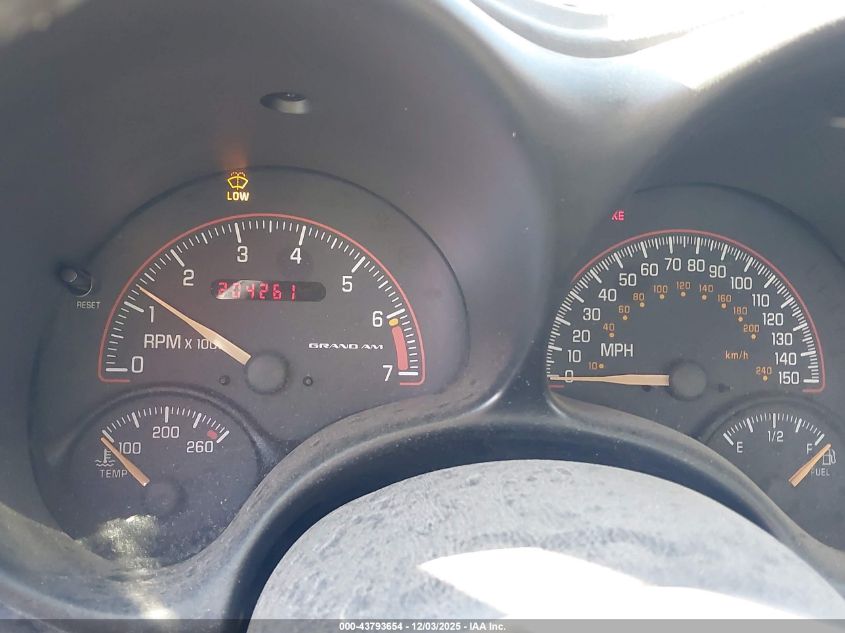 2002 Pontiac Grand Am Gt VIN: 1G2NW52E42M576944 Lot: 43793654