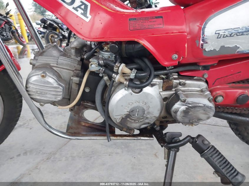 1983 Honda Ct110 VIN: JH2JD0101DS302504 Lot: 43793712