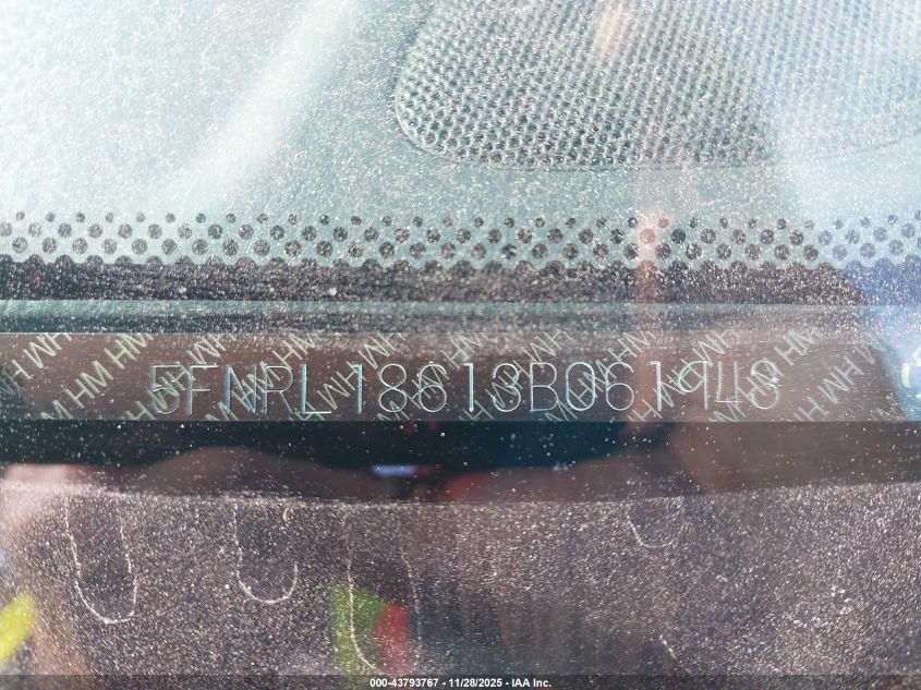 2003 Honda Odyssey Ex VIN: 5FNRL18613B061943 Lot: 43793767