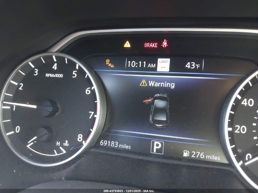 2020 Nissan Maxima Sl Xtronic Cvt VIN: 1N4AA6DV7LC379713 Lot: 43793803