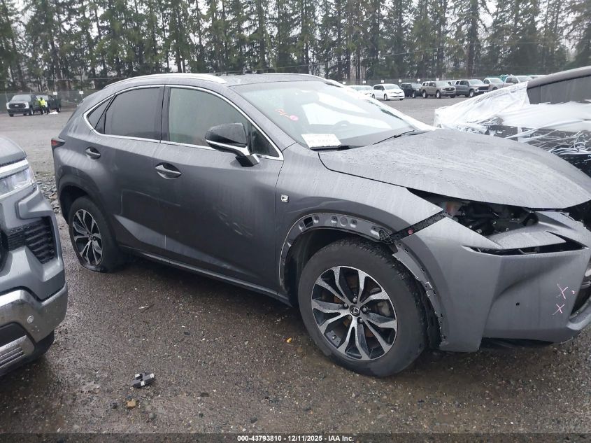 2015 Lexus Nx 200T F Sport VIN: JTJBARBZ4F2017013 Lot: 43793810