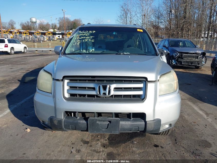 2006 Honda Pilot Ex VIN: 5FNYF28446B021576 Lot: 43793976