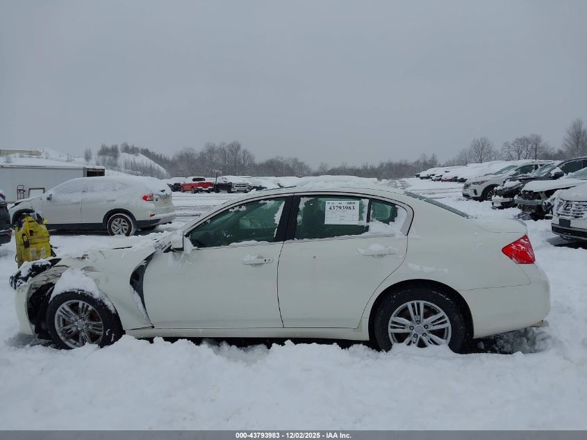 2012 Infiniti G25X VIN: JN1DV6AR7CM730815 Lot: 43793983