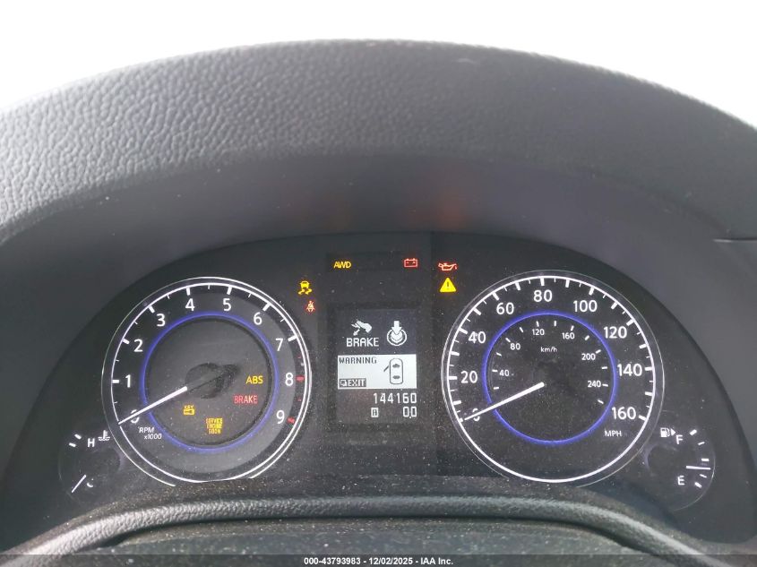 2012 Infiniti G25X VIN: JN1DV6AR7CM730815 Lot: 43793983