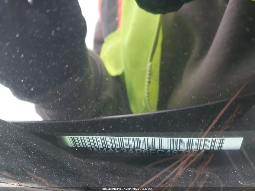 2015 Nissan Altima 2.5 Sv VIN: 1N4AL3AP6FC467154 Lot: 43794114