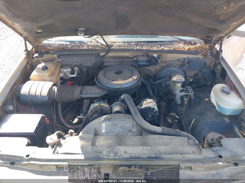 1989 GMC Sierra C1500 VIN: 1GTDC14K0KZ504380 Lot: 43794131