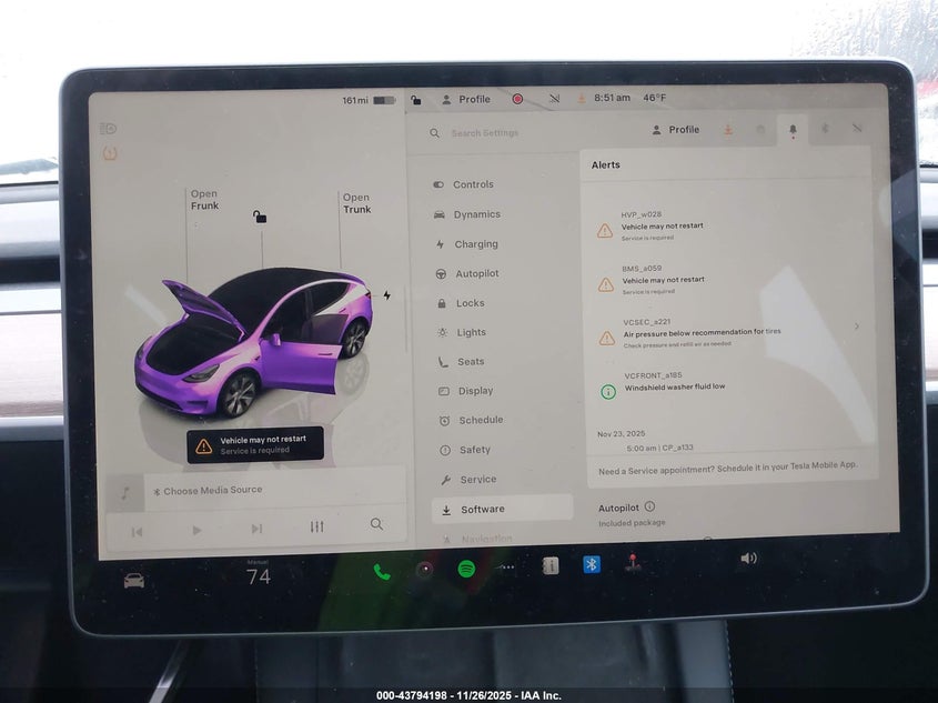 2023 Tesla Model Y Awd/Long Range Dual Motor All-Wheel Drive VIN: 7SAYGDEE7PF684988 Lot: 43794198