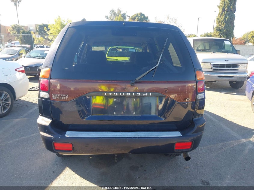 2003 Mitsubishi Montero Sport Es/Ls VIN: JA4LS21H03J044256 Lot: 43794332