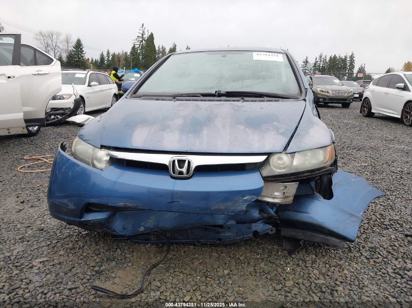 2007 Honda Civic Lx VIN: 2HGFA16557H513896 Lot: 43794351