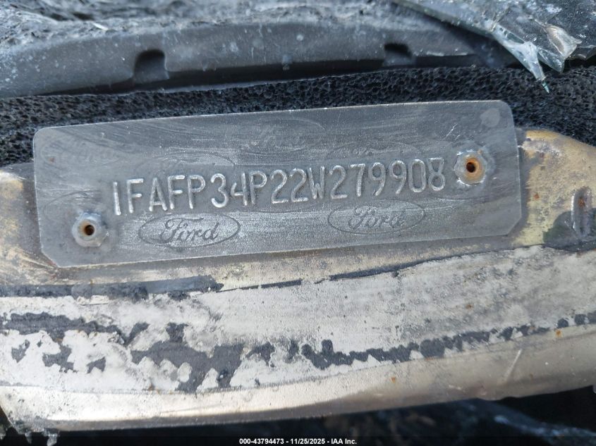 2002 Ford Focus Se VIN: 1FAFP34P22W279908 Lot: 43794473