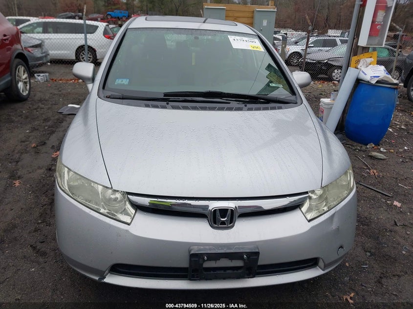 2008 Honda Civic Ex VIN: 2HGFA16828H316275 Lot: 43794509