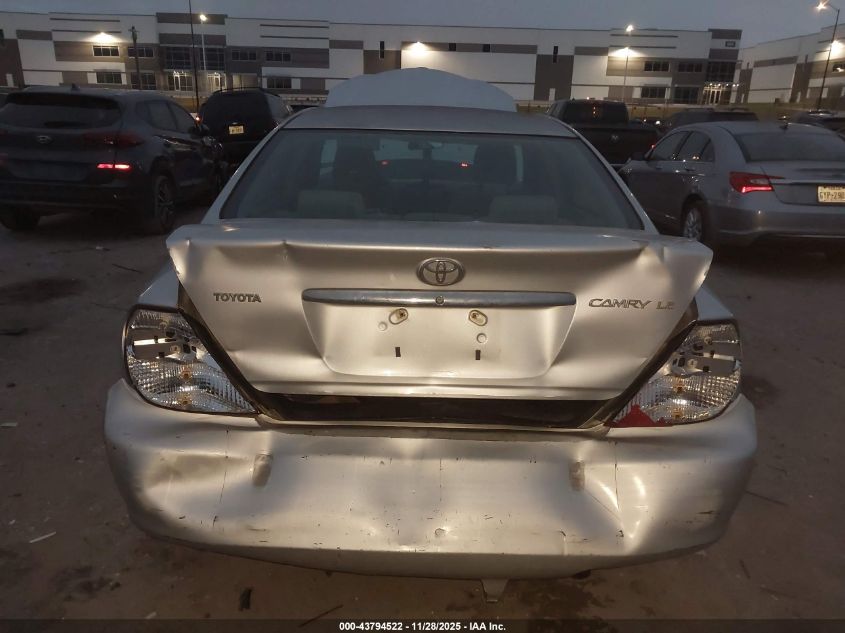 2002 Toyota Camry Le VIN: 4T1BE30K92U637795 Lot: 43794522