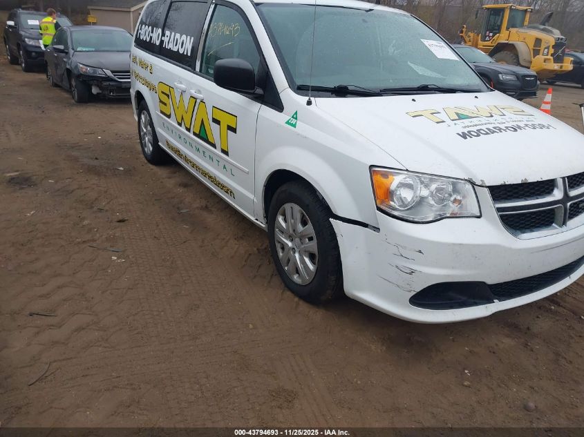 2017 Dodge Grand Caravan Se VIN: 2C4RDGBG3HR568095 Lot: 43794693