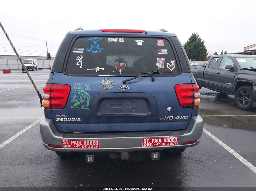 2003 Toyota Sequoia Sr5 V8 VIN: 5TDBT44A43S174665 Lot: 43794756