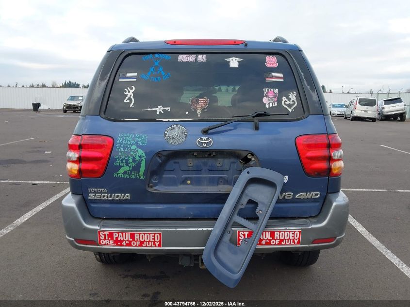 2003 Toyota Sequoia Sr5 V8 VIN: 5TDBT44A43S174665 Lot: 43794756