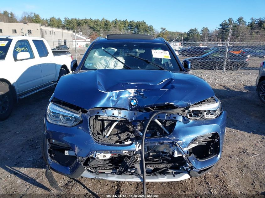 2021 BMW X3 xDrive30I VIN: 5UXTY5C04M9F93668 Lot: 43794758