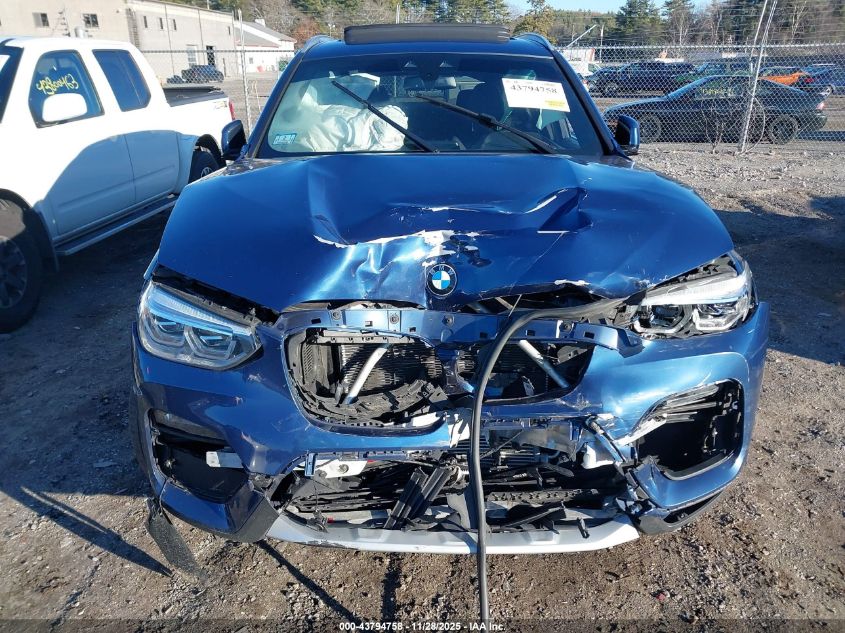 2021 BMW X3 xDrive30I VIN: 5UXTY5C04M9F93668 Lot: 43794758