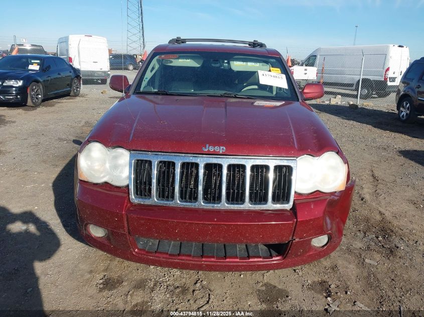 2008 Jeep Grand Cherokee Limited VIN: 1J8HS58278C201302 Lot: 43794815