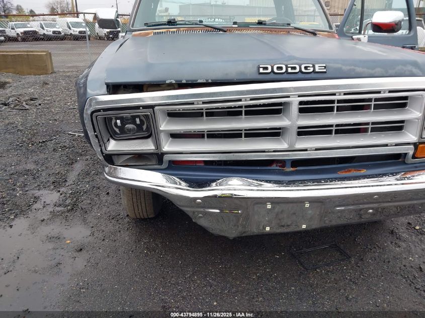 1989 Dodge D-Series D150 VIN: 1B7FE16YXKS198026 Lot: 43794895