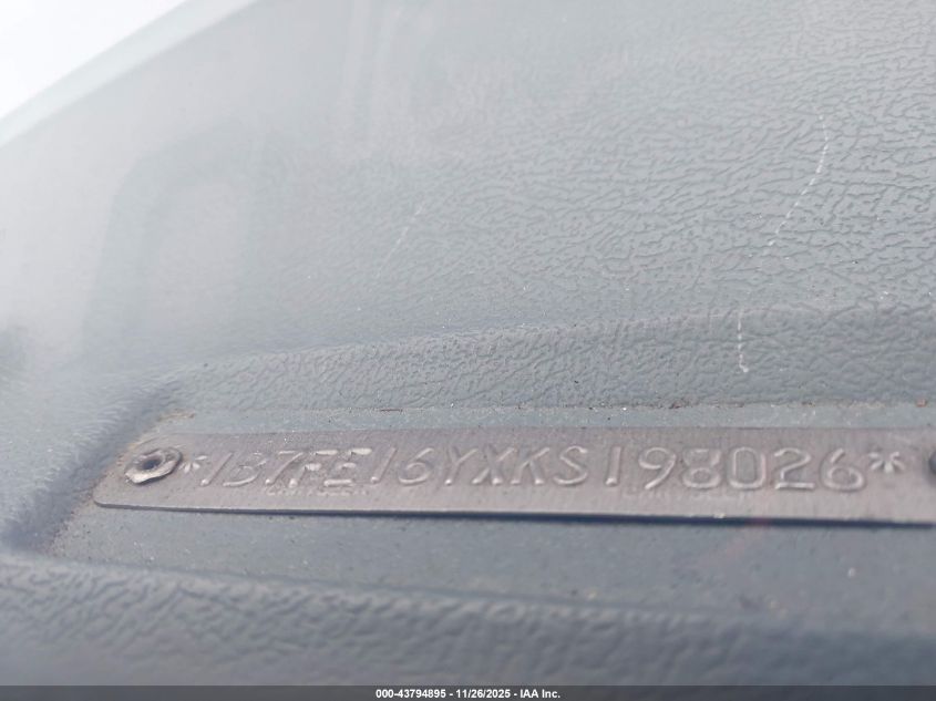 1989 Dodge D-Series D150 VIN: 1B7FE16YXKS198026 Lot: 43794895