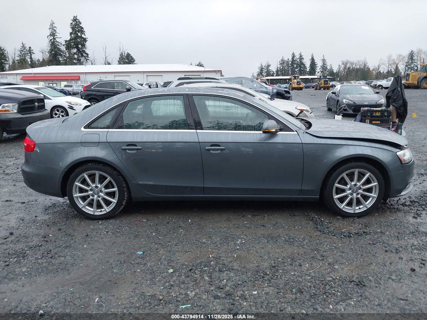 2013 Audi A4 2.0T Premium VIN: WAUFFAFLXDN034937 Lot: 43794914