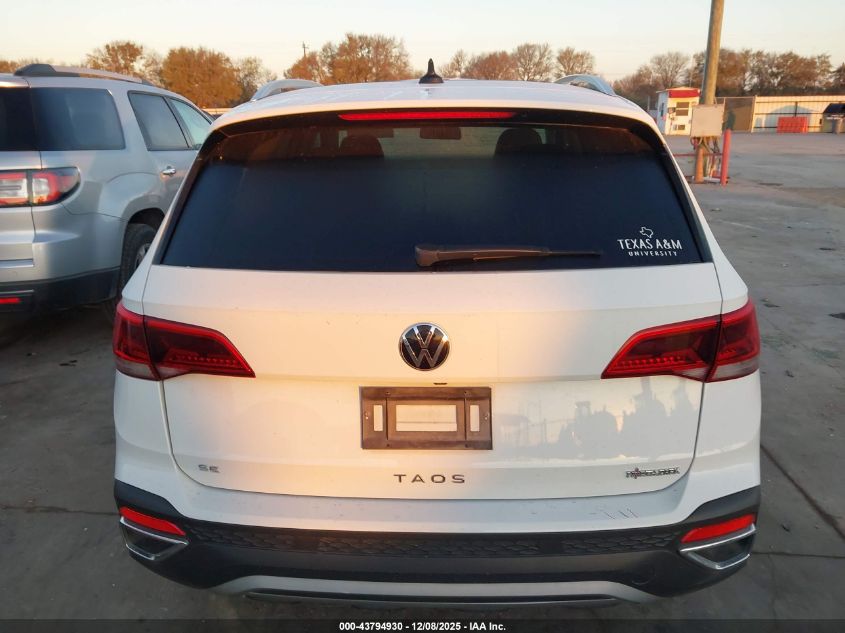 2022 Volkswagen Taos 1.5T Se VIN: 3VVTX7B21NM026791 Lot: 43794930