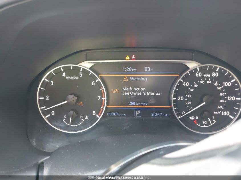 2022 Nissan Altima Sr Fwd VIN: 1N4BL4CVXNN390054 Lot: 43794944