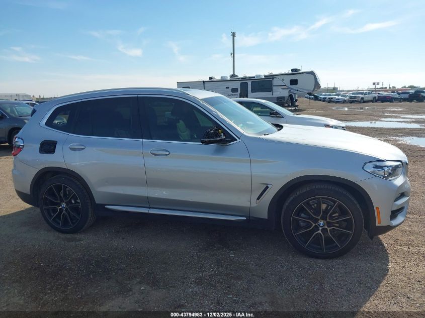 2021 BMW X3 Sdrive30I VIN: 5UXTY3C00M9F16090 Lot: 43794983