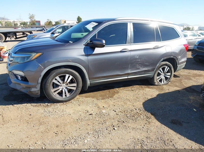 2017 Honda Pilot Ex-L VIN: 5FNYF5H59HB003992 Lot: 43795001