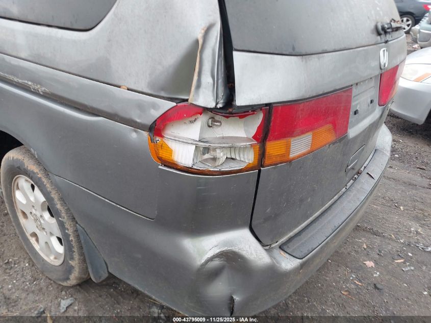 2002 Honda Odyssey Ex VIN: 2HKRL18662H501316 Lot: 43795009