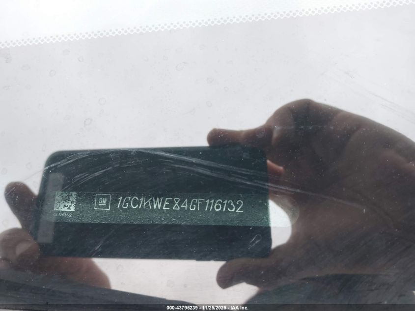 2016 Chevrolet Silverado 2500Hd Ltz VIN: 1GC1KWE84GF116132 Lot: 43795239