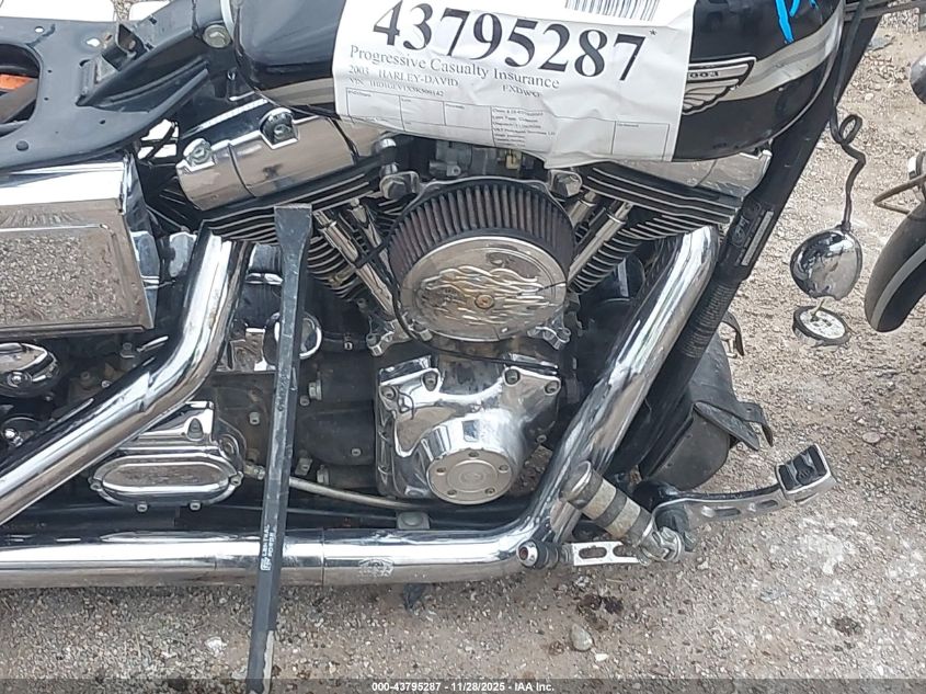 2003 Harley-Davidson Fxdwg VIN: 1HD1GEV1X3K309142 Lot: 43795287