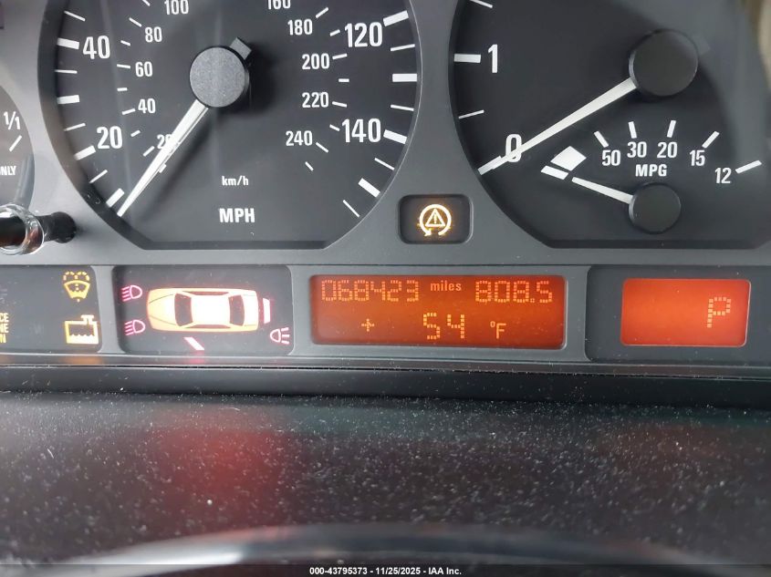 2002 BMW 325Xi VIN: WBAEU334X2PF65229 Lot: 43795373