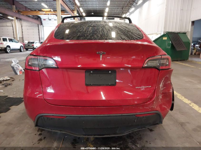 2020 Tesla Model Y Long Range Dual Motor All-Wheel Drive VIN: 5YJYGDEE7LF053326 Lot: 43795460