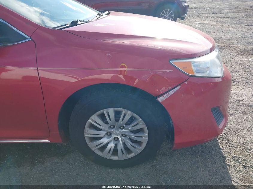 2012 Toyota Camry Le VIN: 4T4BF1FK2CR163754 Lot: 43795462