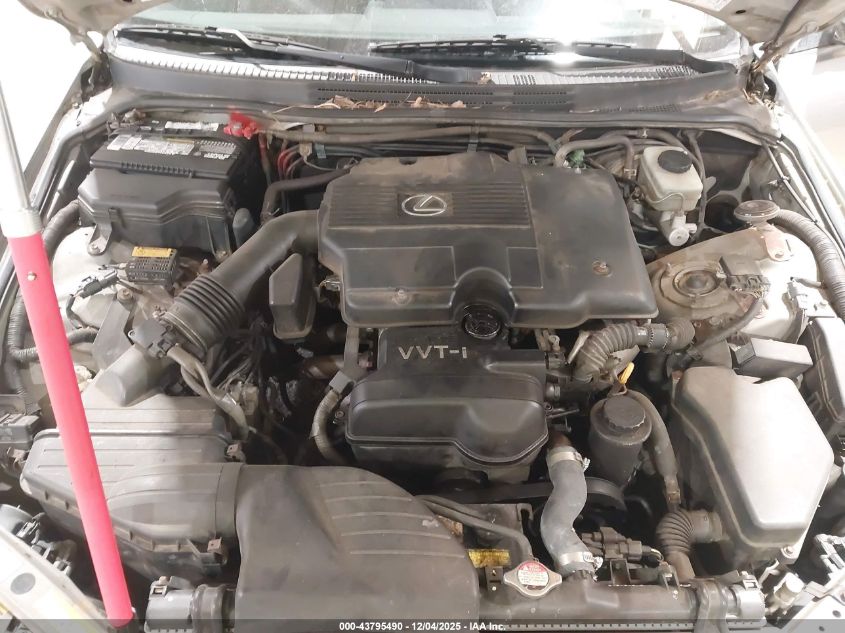 2004 Lexus Is 300 VIN: JTHBD192340089011 Lot: 43795490