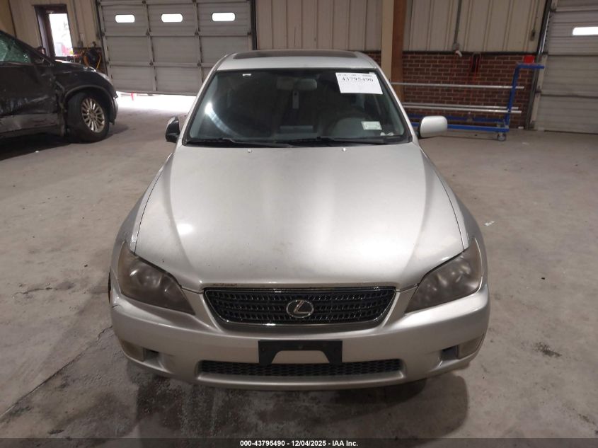 2004 Lexus Is 300 VIN: JTHBD192340089011 Lot: 43795490
