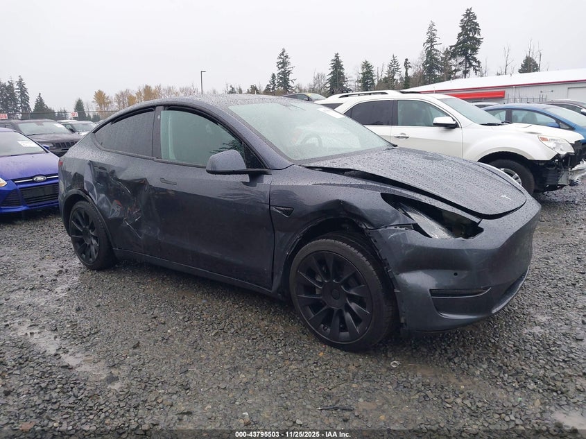 2022 Tesla Model Y Long Range Dual Motor All-Wheel Drive VIN: 7SAYGAEE1NF556192 Lot: 43795503