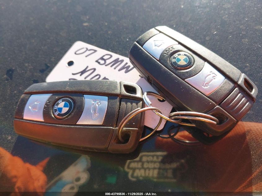 2007 BMW 335I VIN: WBAWL73597PX50660 Lot: 43795536