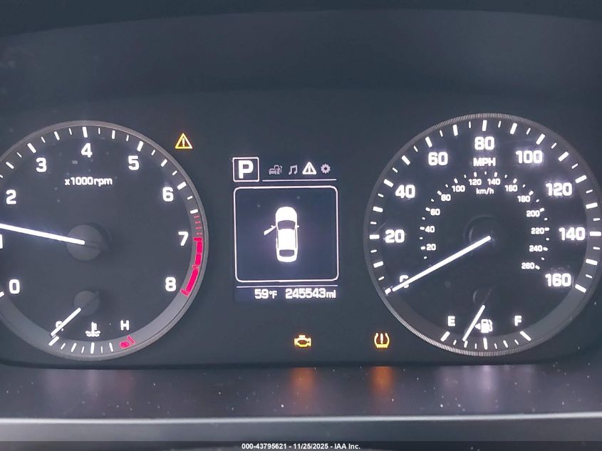 2017 Hyundai Sonata VIN: 5NPE24AF6HH541191 Lot: 43795621