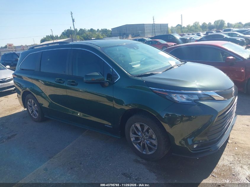 2021 Toyota Sienna Le VIN: 5TDKRKEC0MS019261 Lot: 43795765