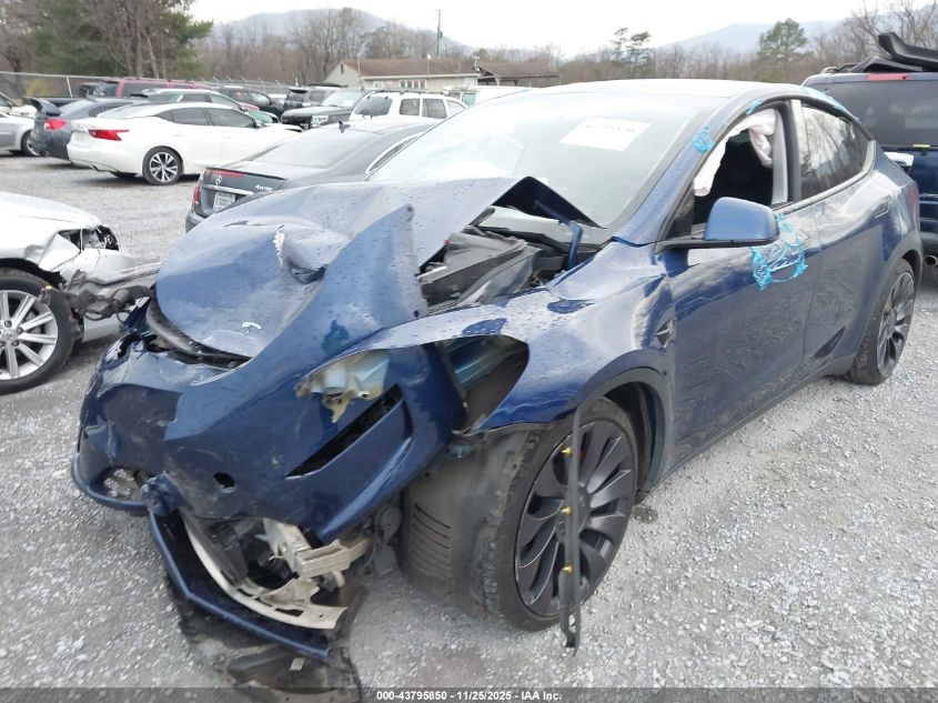 2020 Tesla Model Y Long Range Dual Motor All-Wheel Drive/Performance Dual Motor All-Wheel Drive VIN: 5YJYGDEF3LF000969 Lot: 43795850