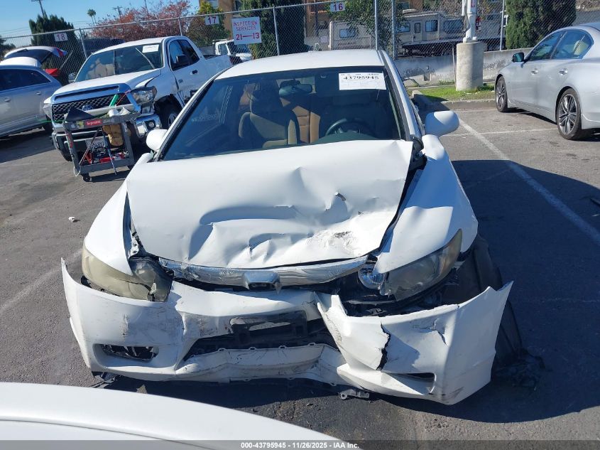 2009 Honda Civic Lx VIN: 19XFA16549E036147 Lot: 43795945