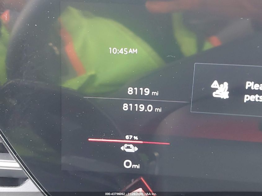 2025 Audi Q6 E-Tron Prestige Quattro VIN: WA134BGF8SA036596 Lot: 43796062