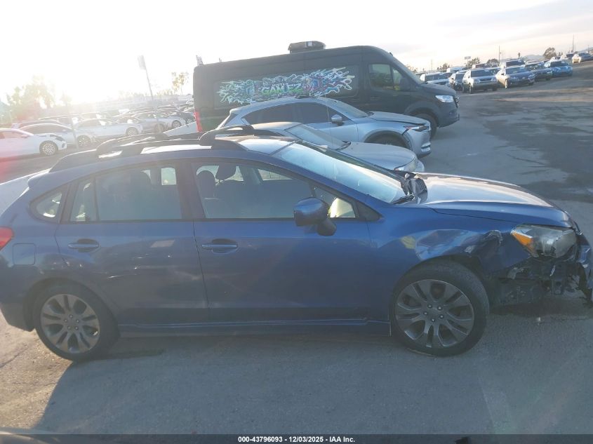 2013 Subaru Impreza 2.0I Sport Premium VIN: JF1GPAL61DH807818 Lot: 43796093