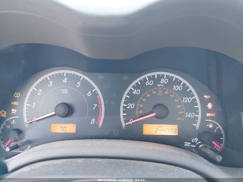 2009 Toyota Corolla Xle VIN: 2T1BU40E89C072146 Lot: 43796129