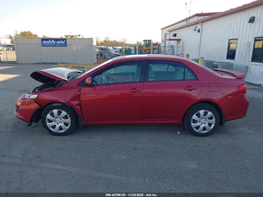 2009 Toyota Corolla Xle VIN: 2T1BU40E89C072146 Lot: 43796129