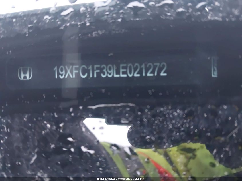 2020 Honda Civic Ex VIN: 19XFC1F39LE021272 Lot: 43796144