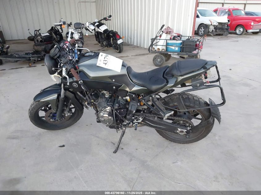 2015 Yamaha Fz07 VIN: JYARM06E4FA003674 Lot: 43796160