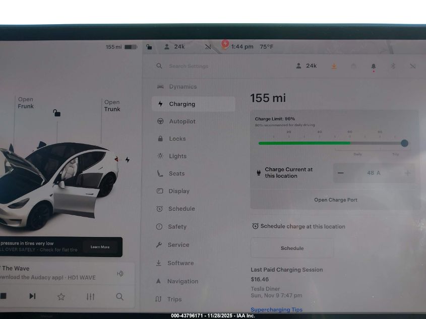 2021 Tesla Model Y Long Range Dual Motor All-Wheel Drive VIN: 5YJYGAEE3MF228235 Lot: 43796171